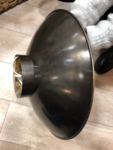 Wall lamp in gold and bronze metal