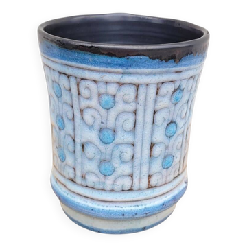 Danuta Le Hénaff blue ceramic planter