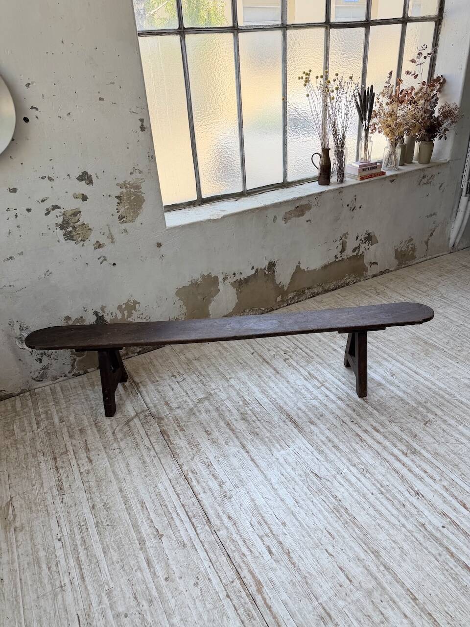 Oak farm bench 1950 220cm