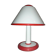 Beautiful Vintage Murano White Mushroom Table Lamp