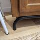 Wooden locker with tubular base