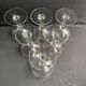 6 Coupes à champagne – Verre taillé et gravé - Art déco