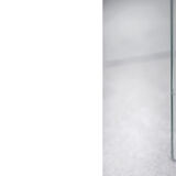 Set of 3 glass and brass waterfall side table by Leon Rosen for Pace Collection, 1970s
