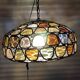 Lustre vitrail ancien