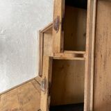 Antique solid oak showcase