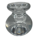 70s crystal candle holder
