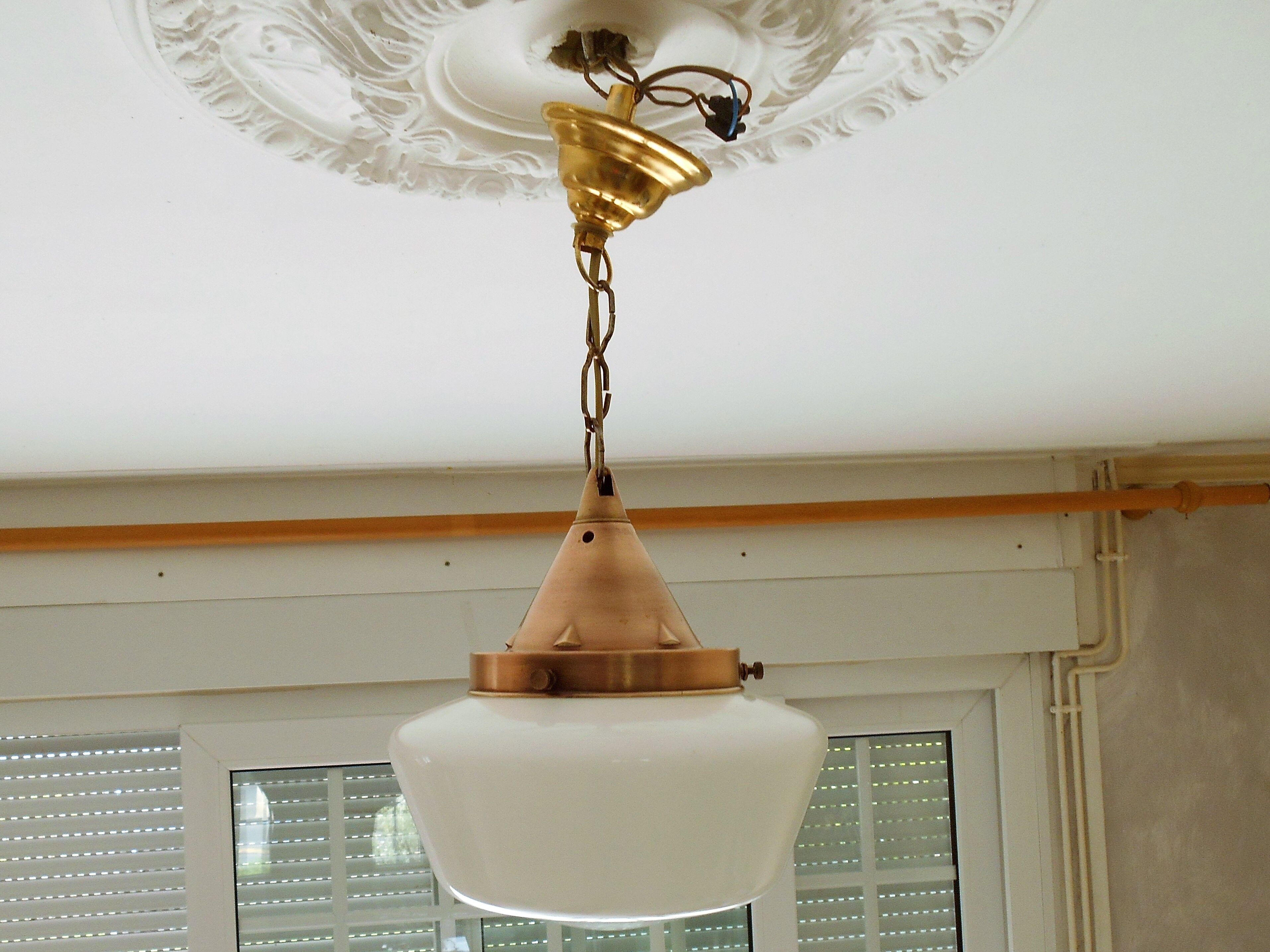 Hanging vintage opaline