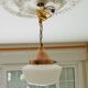 Hanging vintage opaline