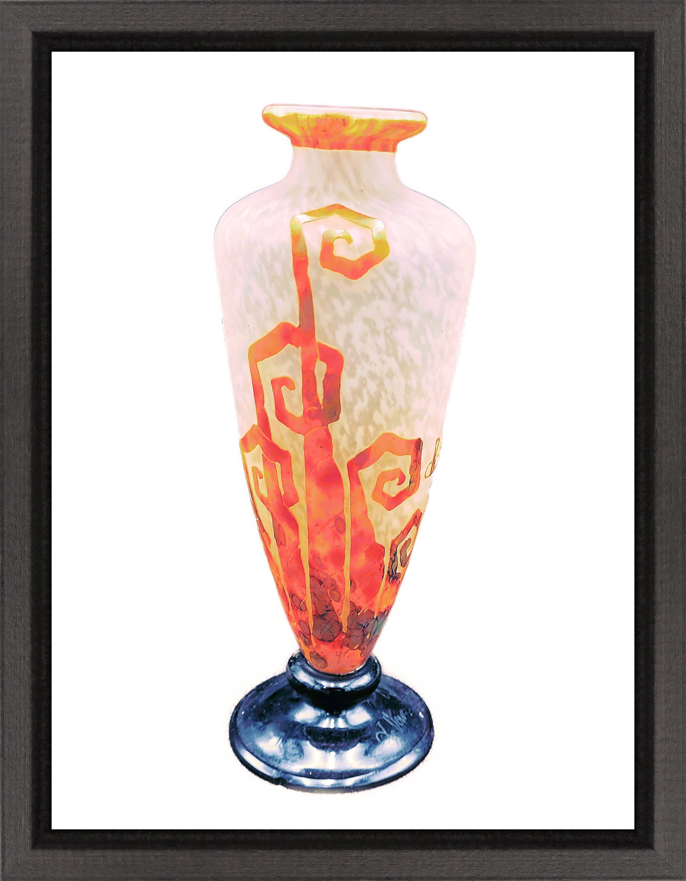 Superb Art Deco vase "Les fougères" by Charles Schneider (1881-1953)