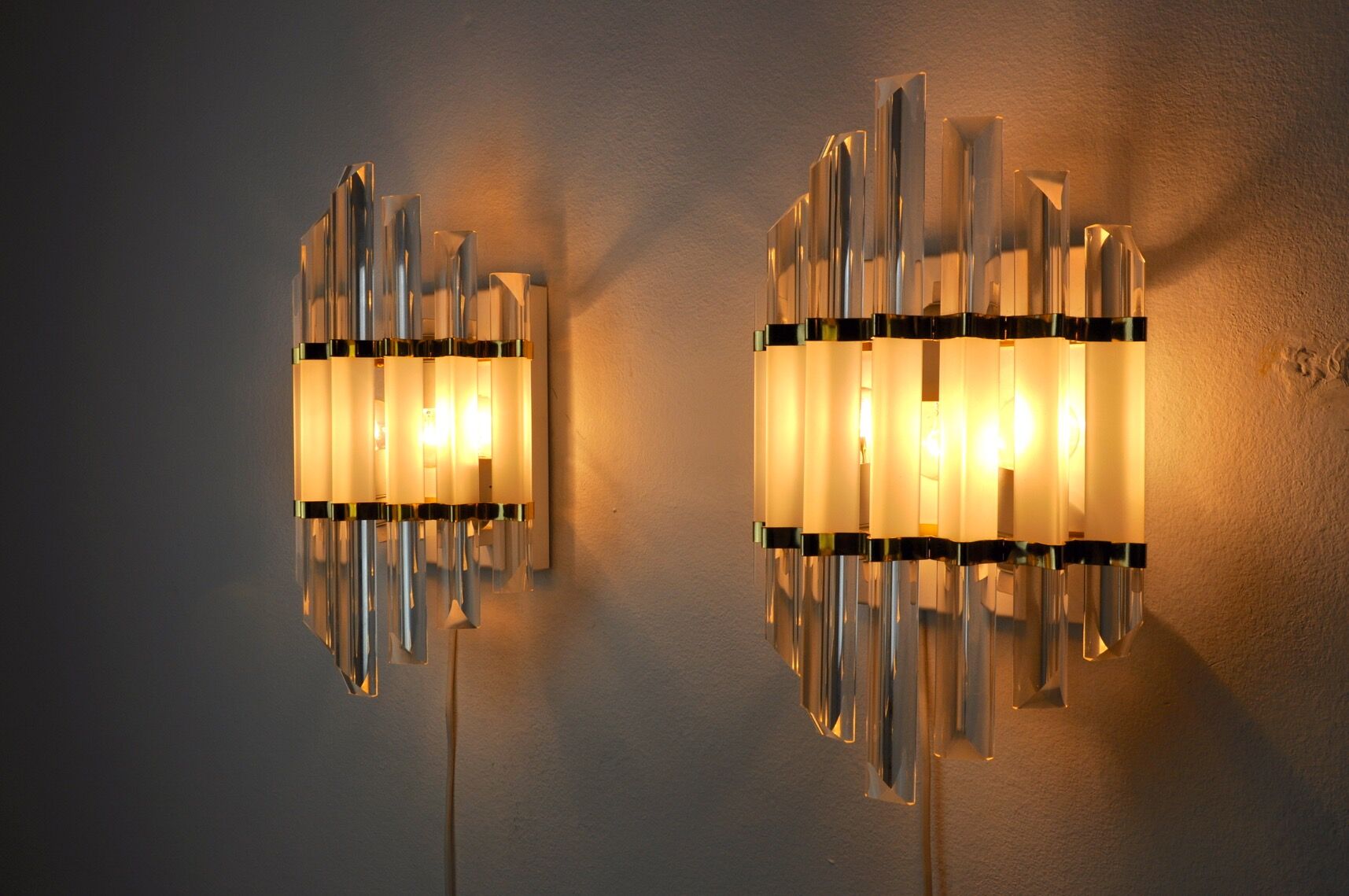 Pair of sconces, Italy, 1970