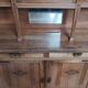 Art Nouveau Art Deco buffet in blonde walnut