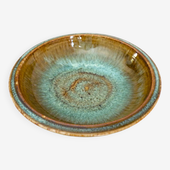Flared bowl or cup, flamed enameled ceramic, signature to identify