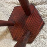 Tabouret tripode bois esprit chalet montagne