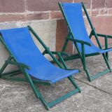 Pair of chaise longue