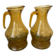 Pair of smoked glass pitchers