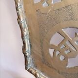 Openwork brass top. China 19 century. 12 sides. Asian art.