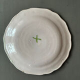 Moustiers faience plate, 18th century