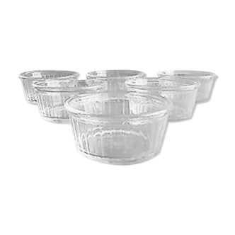 6 duralex glass ramekins