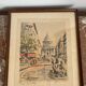 Lithographie Paris - Le Panthéon