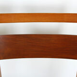 Ash & walnut dining chairs from Jitona Sobeslav, 1950