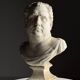 Buste de Vitellius en plâtre romain, 20e siècle.