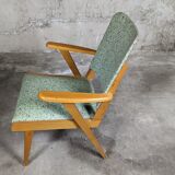 Fauteuil pied compas scandinave
