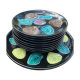 Oyster service in earthenware Elchinger 50
