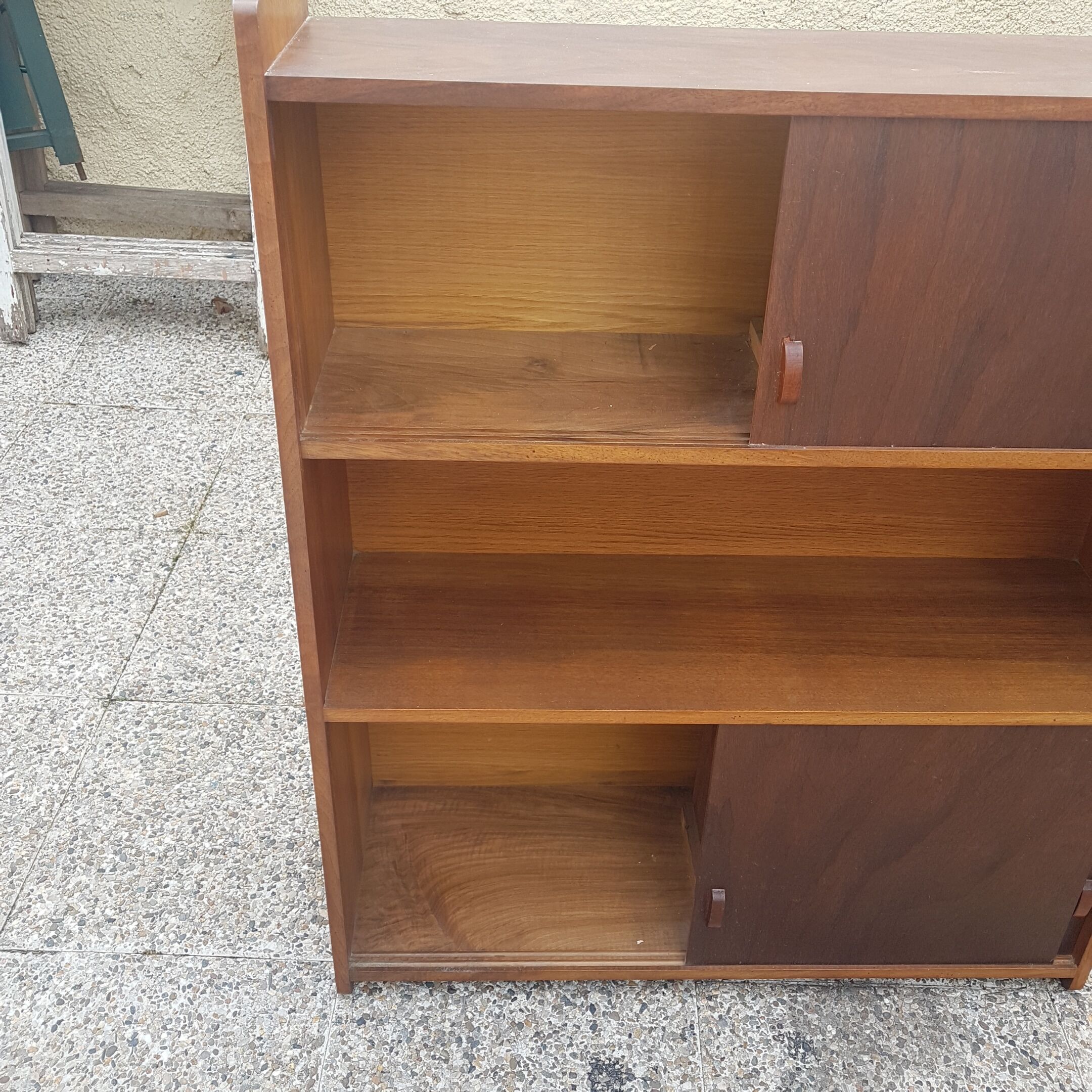 Library doors sliding vintage 50s