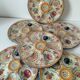 6 oyster plates Henriot Quimper decor 137 hand-painted