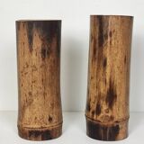 Duo vases bambou