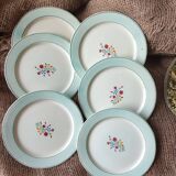 Set of 6 HBCM dessert plates, Marlaine model