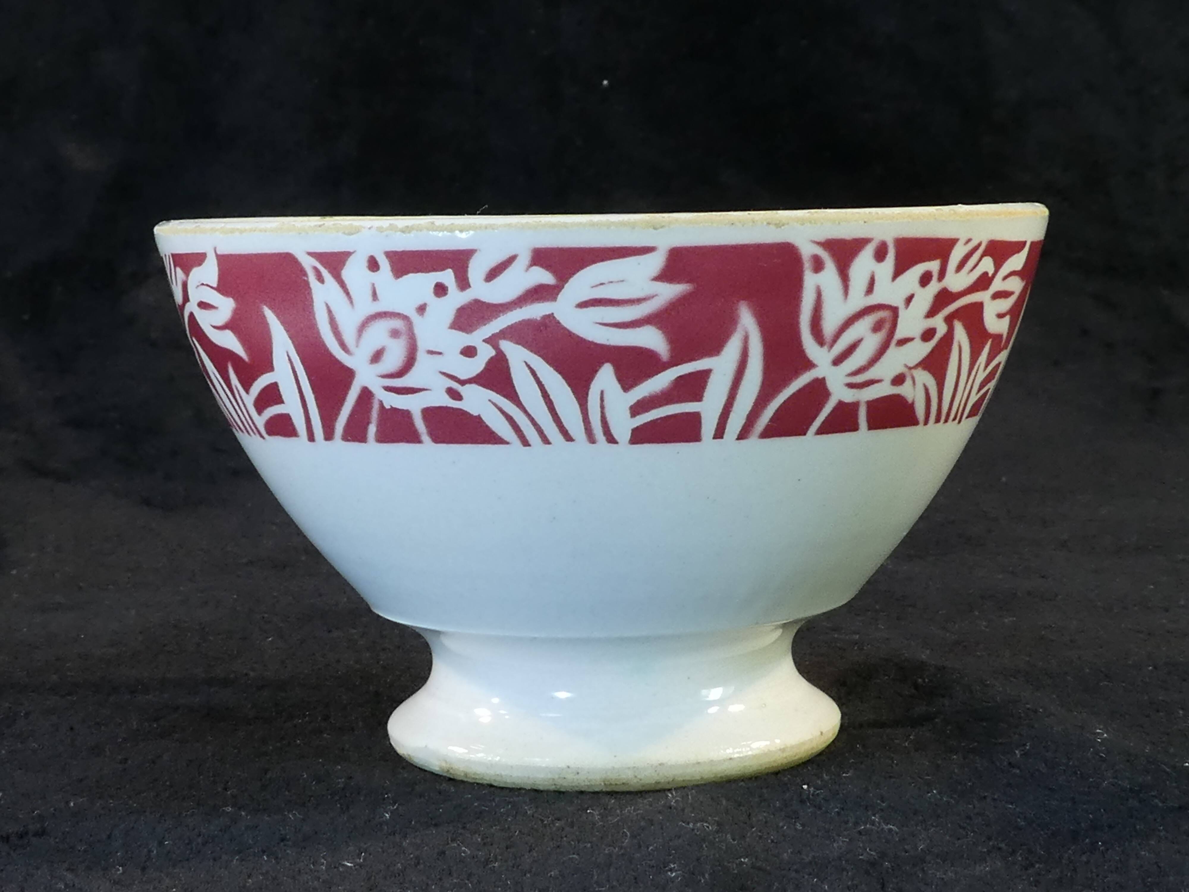 Bowl in faience k.g luneville