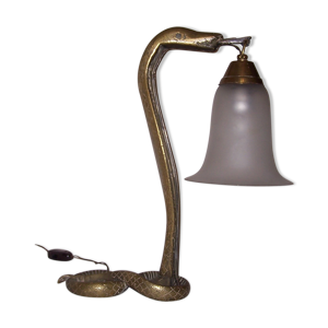lampe cobra bronze art