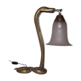 Bronze cobra lamp art deco