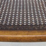 Classic English Armchair in Oak and Rattan