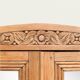 Parisian glass cabinet art deco raw wood 1930