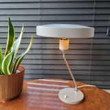 Lampe de bureau vintage Louis Kalff, modèle Romeo, années 1960, gris, Pays-Bas