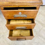 Wooden desk with pedestals