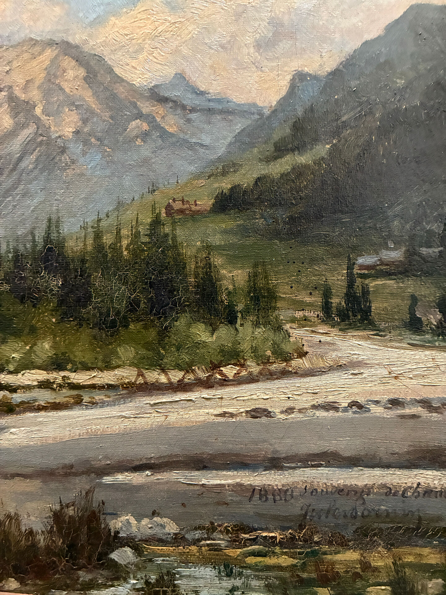 Vue de Chamonix, Jules Lorning, 1888