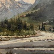 View of Chamonix, Jules Lorning, 1888