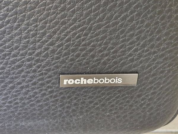 Canapé ''Pulsation'' en cuir noir édition Roche Bobois