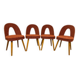 Set of 4 mid-century design dining chairs by Antonín Šuman for Mier Topoľčany.