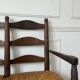 Wood and straw banquette