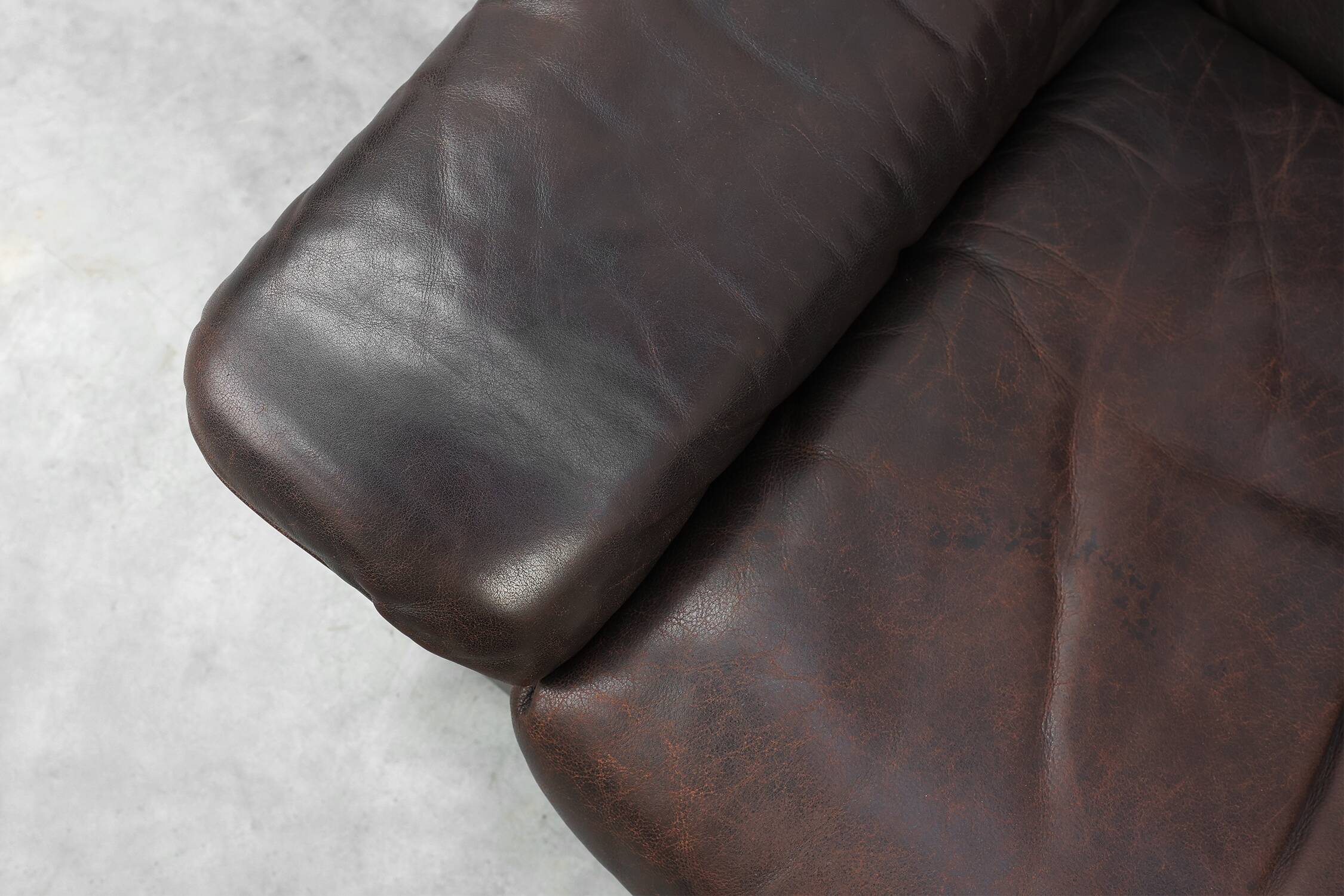 Mid-century De Sede DS‑66 brown leather Relax Chair, Switzerland 1960s