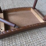 Dressing table in rosewood and ottoman leather, Denmark, 1960