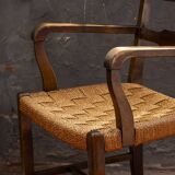 Fauteuil avec assise tissée, Danemark 1930