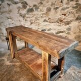 Antique oak workbench, circa 1900