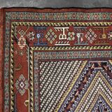 Vintage Hand-Woven Oriental Shiraz Rug, 1960s