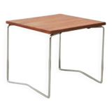 Vintage small teak table metal frame