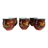 6 Chinese porcelain cups
